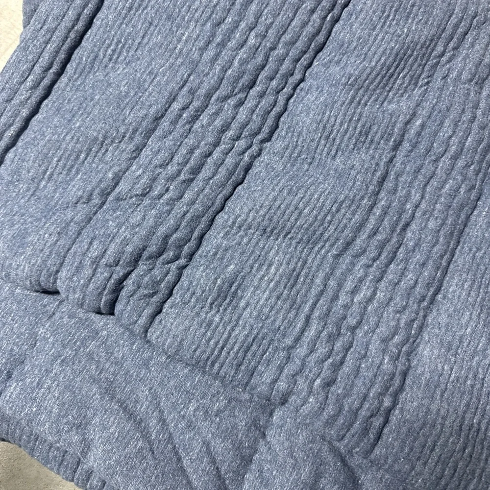 Pottery Barn Teen x West Elm Cloud Jersey XL Twin Long Comforter- Navy Blue